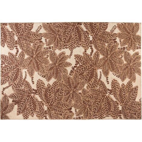 Tapis extérieur en polypropylène recyclé Ariane rouille 230 x 160 cm