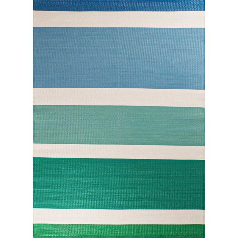 Jardindeco - Tapis extérieur en polypropylène Spargi 1744 vert 150 x 220 cm