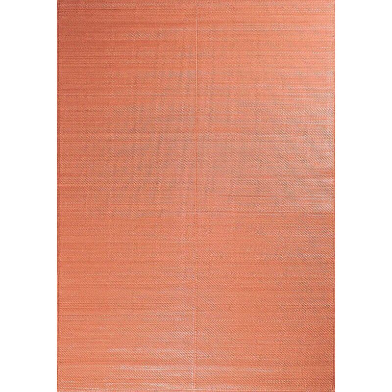 Jardindeco - Tapis extérieur en polypropylène Spargi 1747 corail 180 x 280 cm