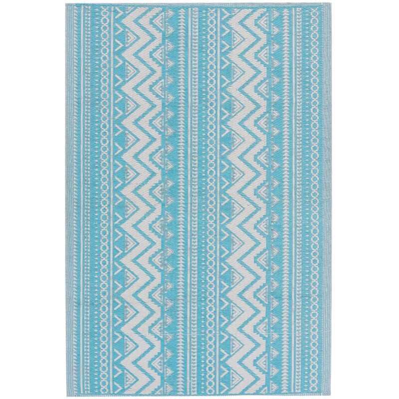 Beliani - Tapis d'Extérieur Boho 120 x 180 cm en Polypropylène Bleu Turquoise Nagpur