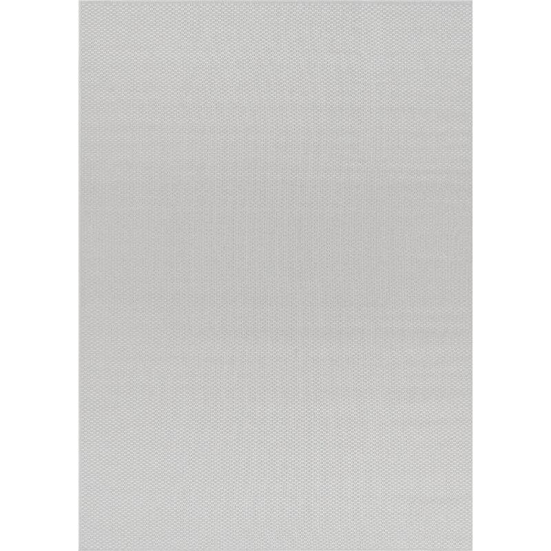 Toutapis - Tapis extérieur intérieur effet jute uni blanc caracas 65 facile d'entretien 120x170