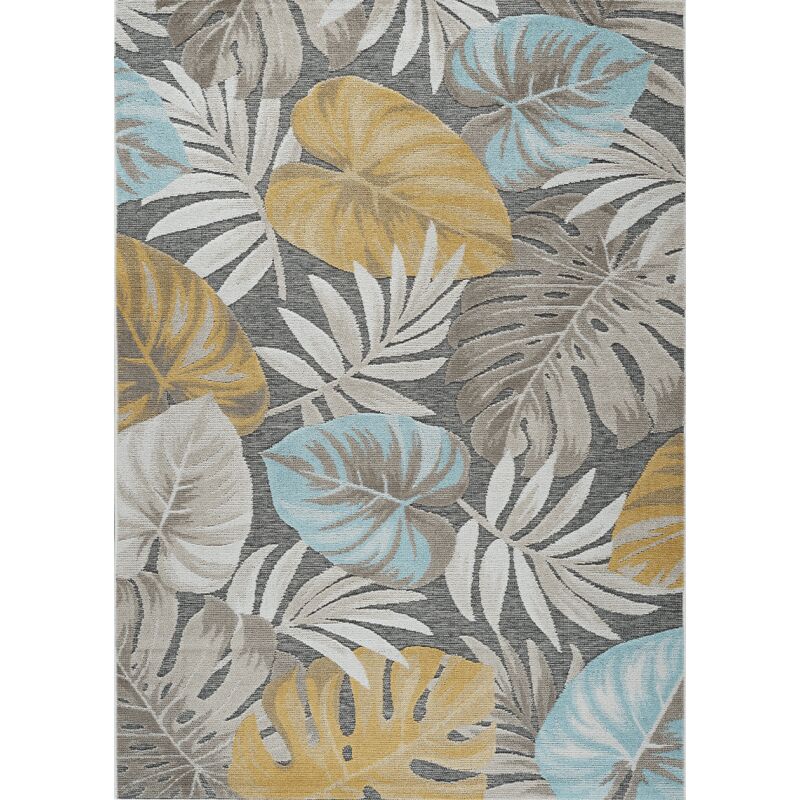 Toutapis - Tapis extérieur fleuris multicolore grenade 69