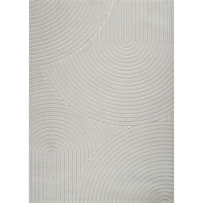 Toutapis - Tapis extérieur intérieur tokyo 02 - Crème, rectangle, 120x170 cm