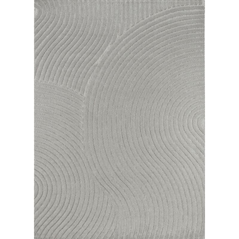 Toutapis - Tapis extérieur intérieur gris arc tokyo 03 facile d'entretien 120x170
