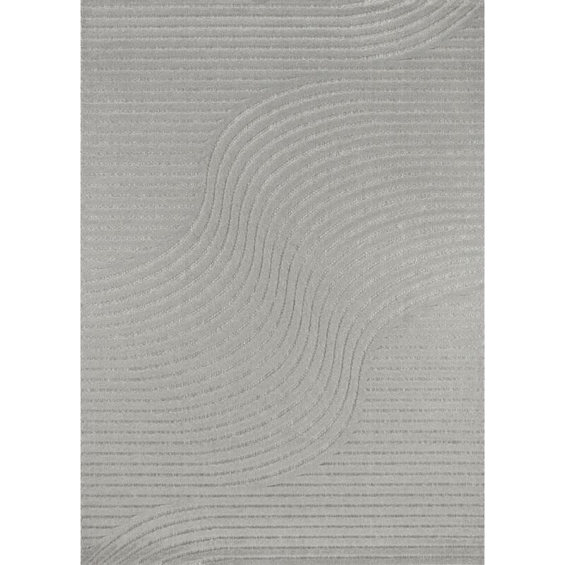 Toutapis - Tapis extérieur intérieur gris arc tokyo 01 facile d'entretien 120x170 cm