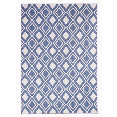 Tapis extérieur kilim réversible 60x110 cm – Motifs scandinaves – Résistant aux intempéries – Certifié OEKO-TEX® STANDARD 100 – Unamourdetapis