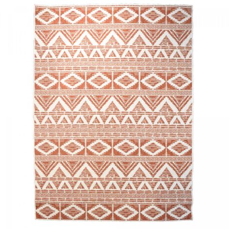 Tapis extérieur, kilim reversible LYN2 BG REVERSIBLE 60x110 rouge