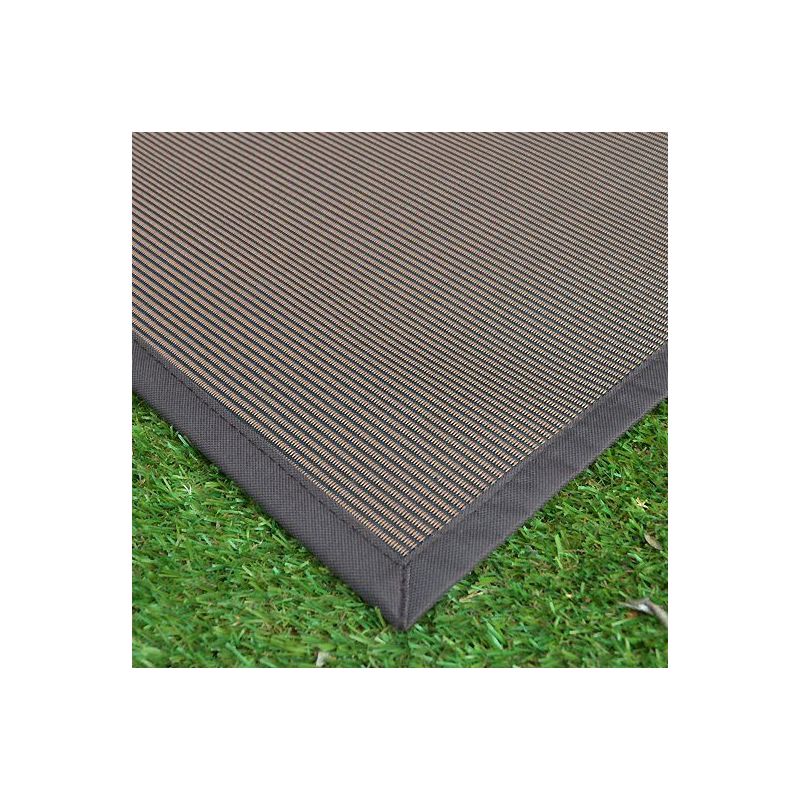 Déstockage Tapis PVC tressé - Marron - 160 x 230 cm - 34002027