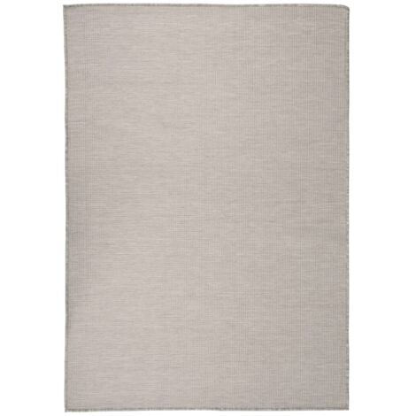 Tapis extérieur Tapis à tissage plat  Tapis de salon 160x230 cm Taupe 82844