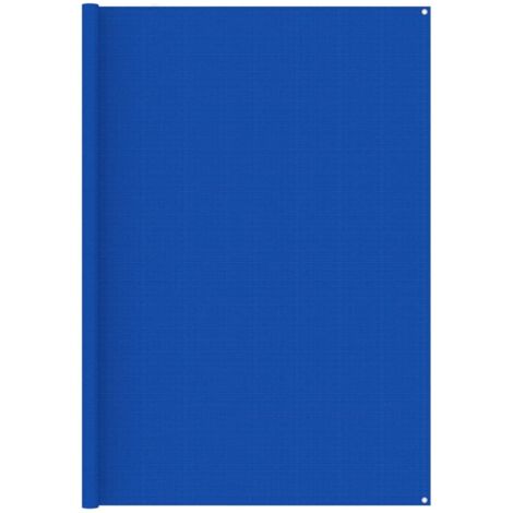 Tapis extérieur Tapis de tente  Tapis de Camping 250x250 cm Bleu PEHD 55198