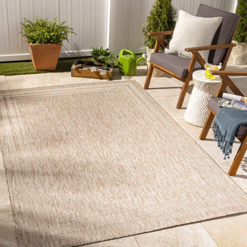 Surya - Tapis d'Extérieur/Intérieur Aspect Jute Beige/Ivoire 200x275 cm