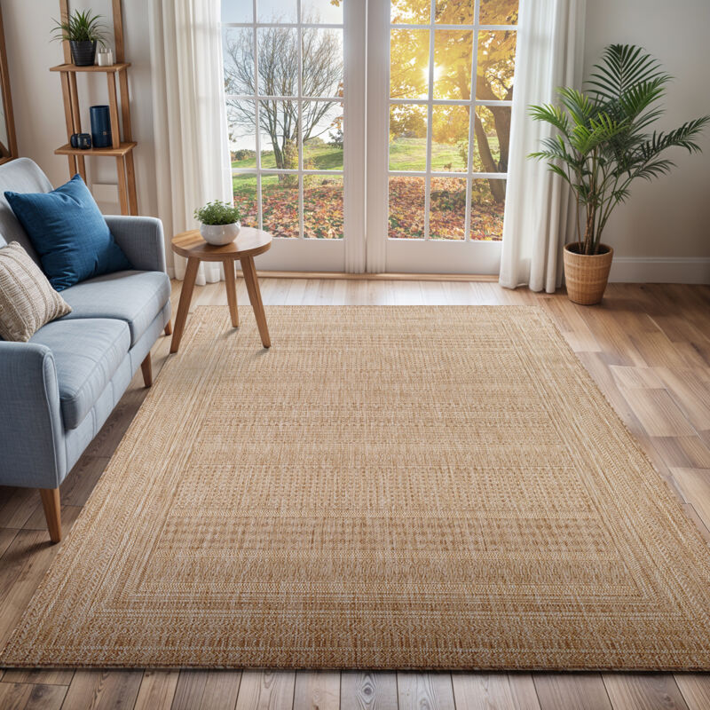 SURYA Tapis d'Extérieur/Intérieur Aspect Jute Beige/Ivoire 160x213 cm