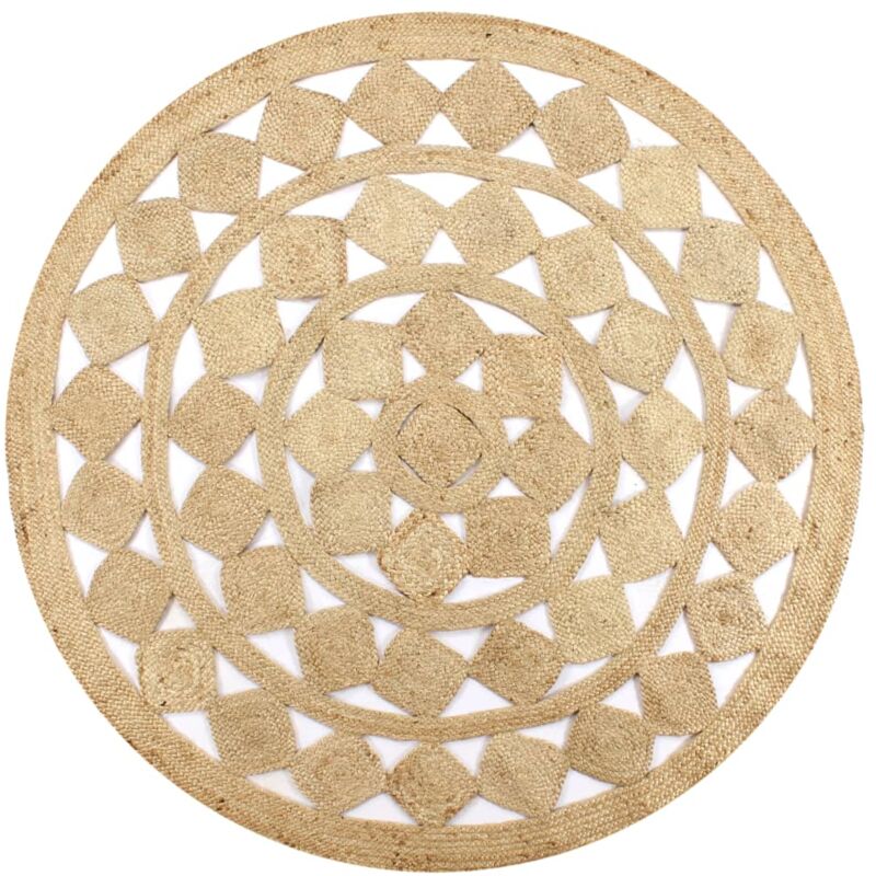 Tapis fait à la main Jute tressée 90 cm Vidaxl