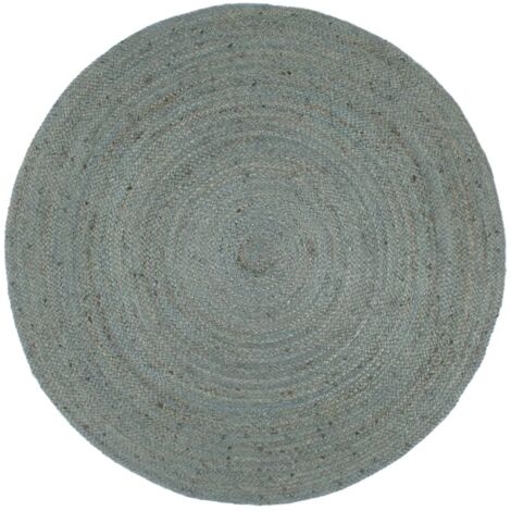 Tapis fait à la main, Tapis de salon,Tapis décoratif pour chambre Jute Rond 240 cm Vert olive ORWE71742 DESIGN IN