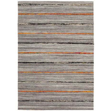Tapis fait main duarte 110 nature orange - 120 x 170 cm