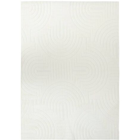 Tapis fausse fourrure Arka ivoire 170x120cm - Atmosphera créateur d'intérieur