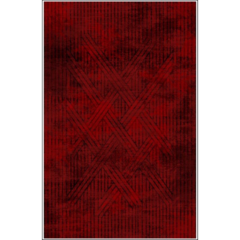 Vendorflair - Tapis fisun Rouge Dimensions - 300x400 – Qualité supérieure pour Maison, Appartement, Bureau – Style élégant et durable – Confort