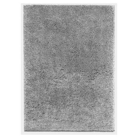 Tapis Flocon - Shaggy frisé à poils longs - Gris clair - 120 x 170 cm