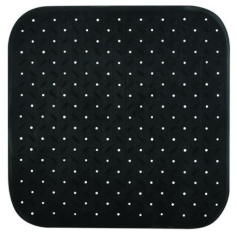 Tapis Fond de douche antidérapant Caoutchouc CLASS 54x54cm Noir MSV