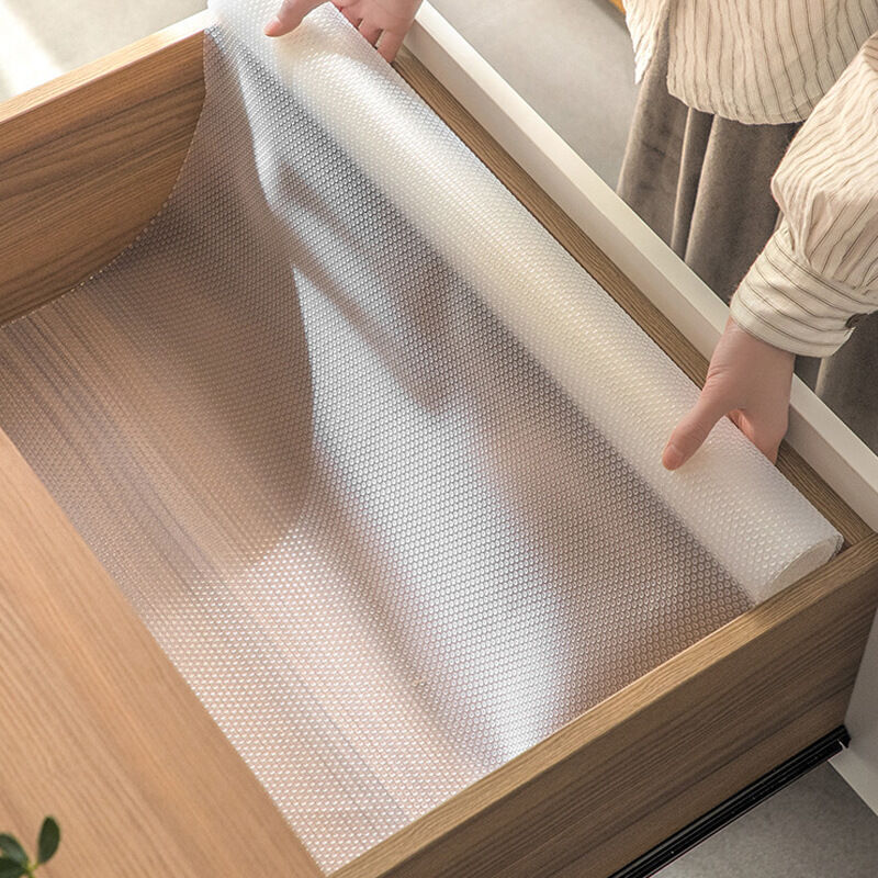 Tapis Fond de Tiroir Antiderapant Non-adhésif, Armoires de Cuisine Tapis de Imperméable tapis fraicheur Frigo Peut être Utilisé pour Le Garde-Manger,