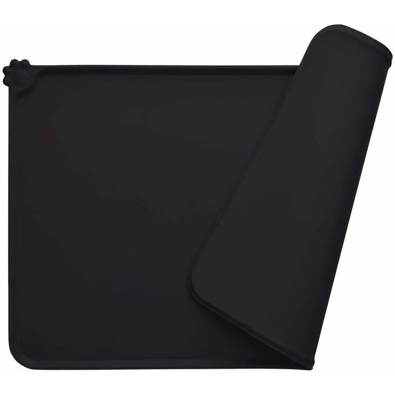 Fei Yu - Tapis Gamelle Chien, Tapis d'Alimentation pour Chat en SiliCône aux Normes fda, Imperméable et Antidérapant, 47 x 30 cm