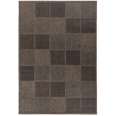 Tapis Géométrique à Poils Plats "Splash" Gris 120 x 170 cm