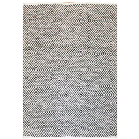 Tapis Géométrique Fait Main "Aperitif" Gris 120 x 170 cm