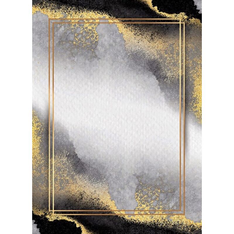 Vendorflair - Tapis Gold, White Dimensions - 120x180 – Qualité supérieure pour Maison, Appartement, Bureau – Style élégant et durable – Confort
