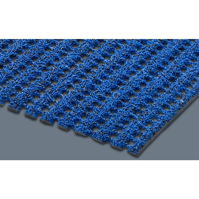 Tapis grattant avec granulés - Tapis antidérapant en rouleau - Bleu - Largeur 120 cm