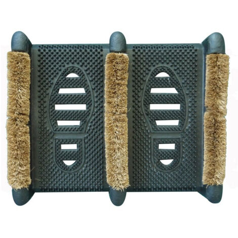 Tapis Gratte Bottes Caoutchouc Et Coco 33x39cm - Btb