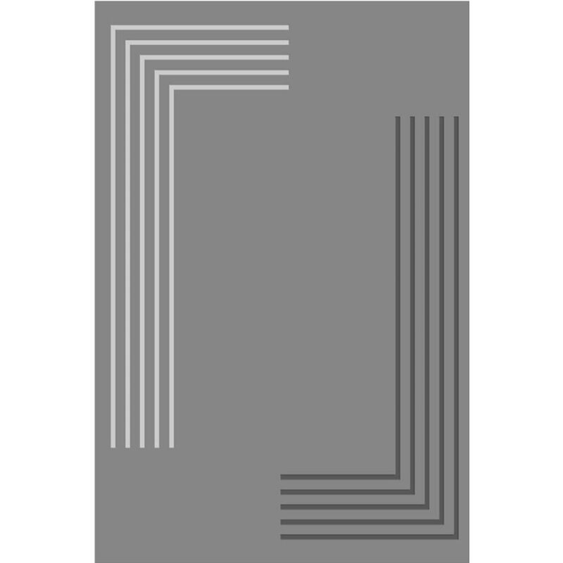 Vendorflair - Tapis Grec Gris Dimensions - 160x230 – Qualité supérieure pour Maison, Appartement, Bureau – Style élégant et durable – Confort