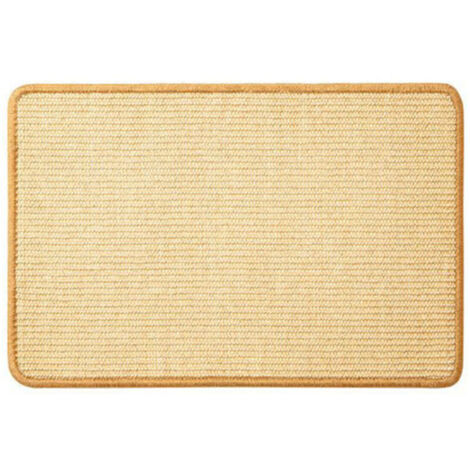 Tapis Griffoir pour Chat, 60 x 40 cm, Sisal Naturel, Tapis à Griffer Horizontal, Protège Canapé et Tapis