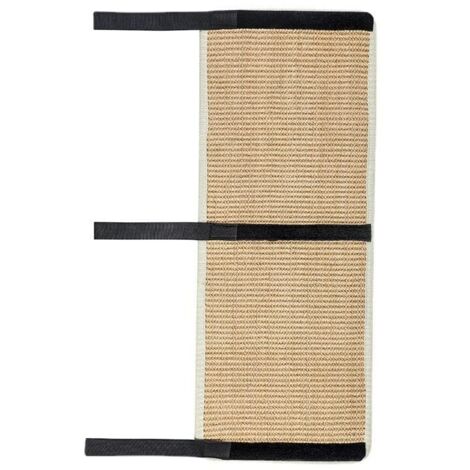 Tapis griffoir pour chat en sisal beige naturel avec pour meubles, tapis, canapés, tapis de protection pour chaise de bureau