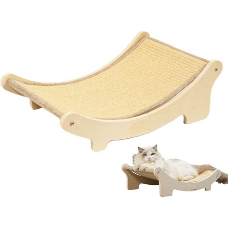 Tapis Griffoir pour Chat Griffoir Lit Rond pour Chats, Sisal pour Chat