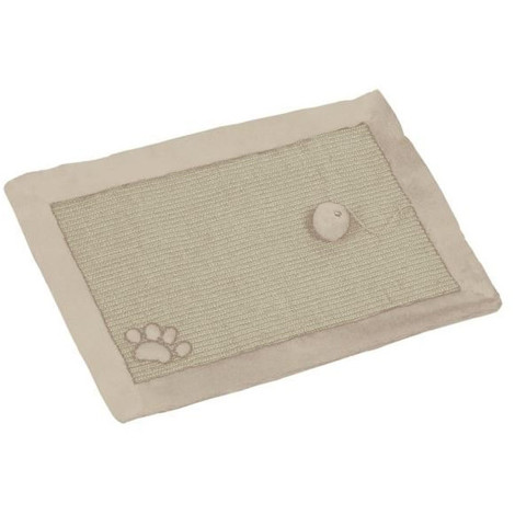 Nobby Tapis Grattoir Sisal Beige Blanc Pour Chat 58 X 38cm Vad