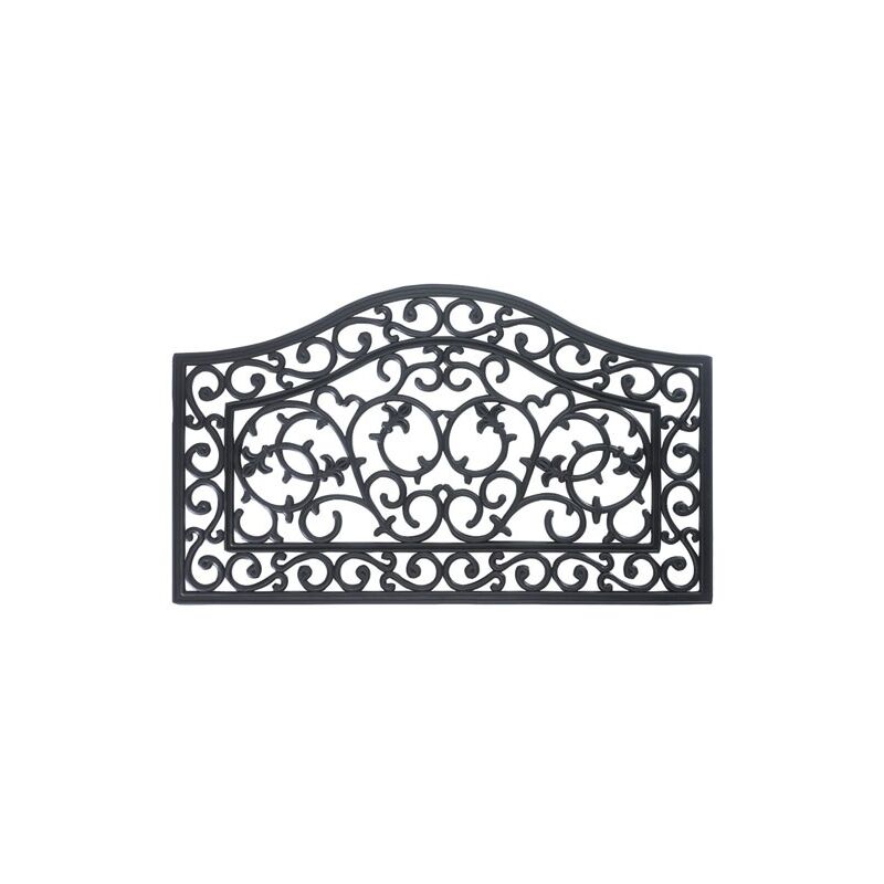 Idmat Tapis Grattant Noir 45x75 cm Extérieur
