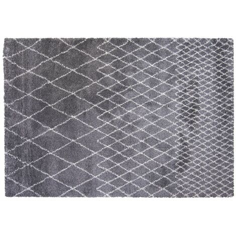 Tapis Gris Clair Polypropylène 160x230 Lattice