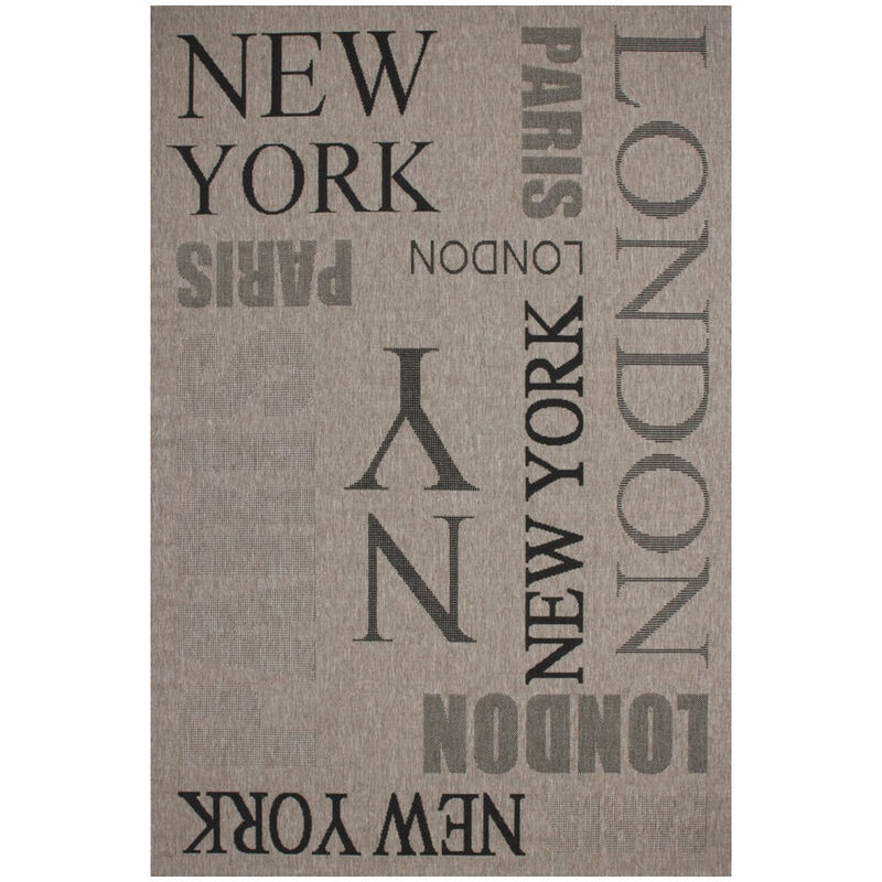 Tapis gris Fipoca Travel Argenté 80x150 - Argenté