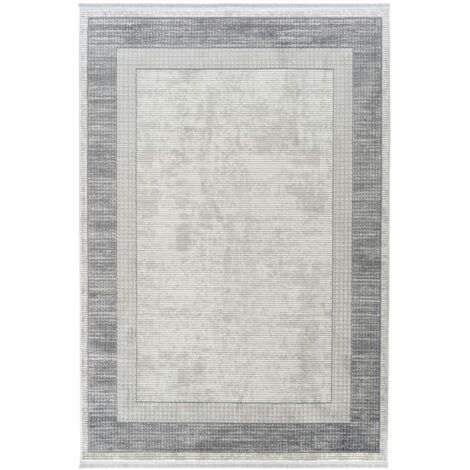 Tapis gris motifs géométriques – 120x180 cm ISTANBUL