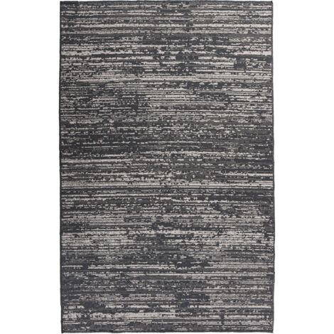 Tapis gris relief 3d style vintage intérieur - 170 x 120 cm