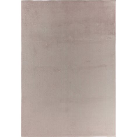 Tapis gris uni doux antidérapant lavable en machine - 80 x 150 cm