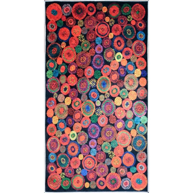 Vendorflair - Tapis Happy Noir Dimensions - 160x230 – Qualité supérieure pour Maison, Appartement, Bureau – Style élégant et durable – Confort