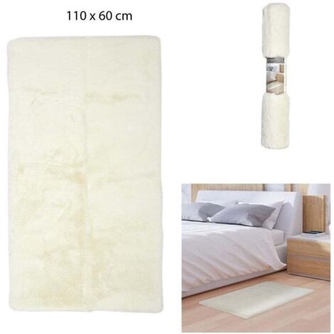 Tapis - Home Deco Factory - Imitation Fourrure - Fin - Beige