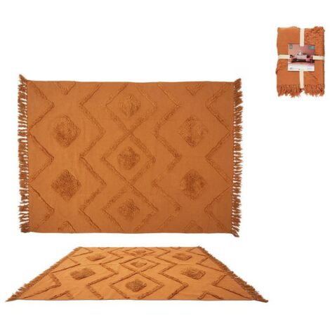Tapis - Home Deco Factory - Tufte - Ethnique - Terracotta - Orange