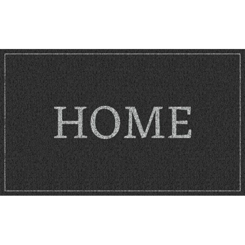 Novotex - Tapis Intérieur Anti Dérapant et Absorbant Home Gris 45x75cm