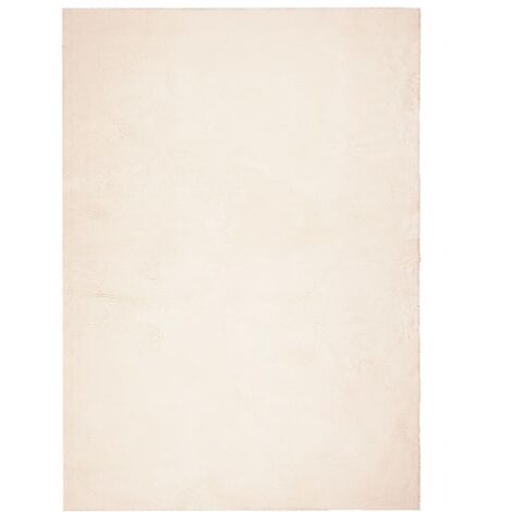 Tapis HUARTE à poils courts doux et lavable beige 120x170