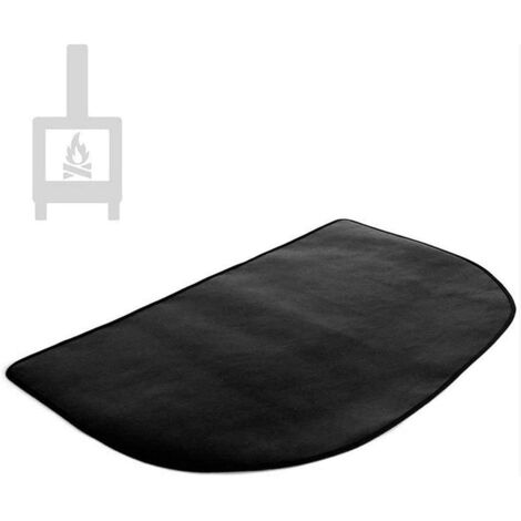 Tapis Ignifuge en Fibre de Carbone - pour Foyer/Cheminée et Camping, Protection du Sol contre les Étincelles et la Chaleur, Tissu Résistant au Feu