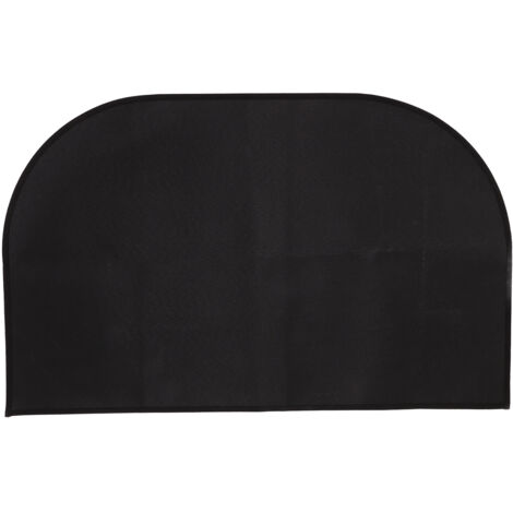Tapis ignifuge en fibre de verre antidérapant 50x100 cm, protection de sol couche double demi-rond
