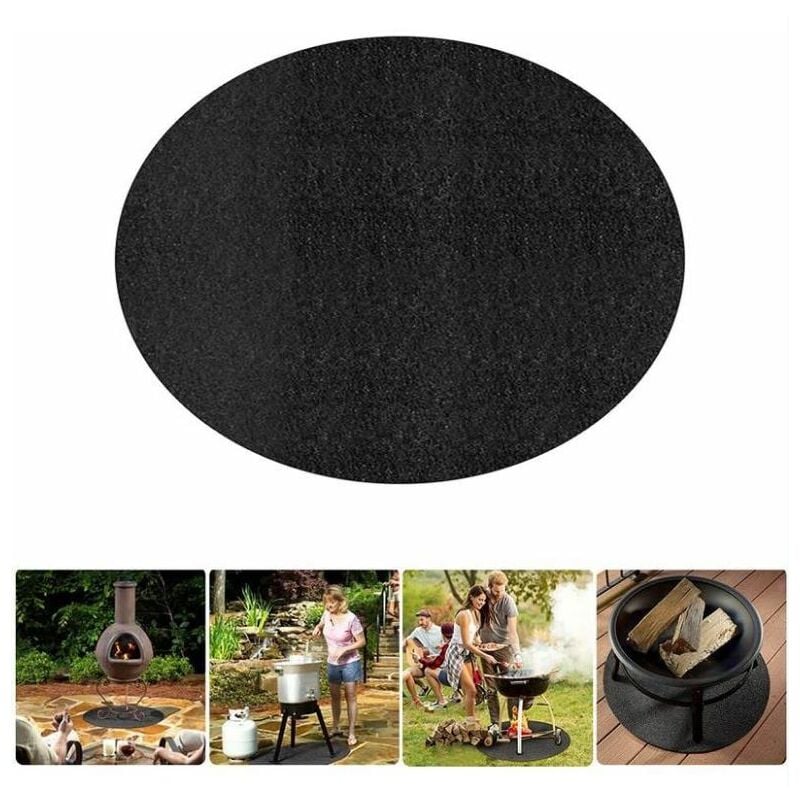 Fitags - Tapis Ignifuge , Tapis de Barbecue Tapis Antidérapant pour Jardin Pliable, Résistant à la Chaleur, pour Barbecue Camping Fête Tapis De Gril