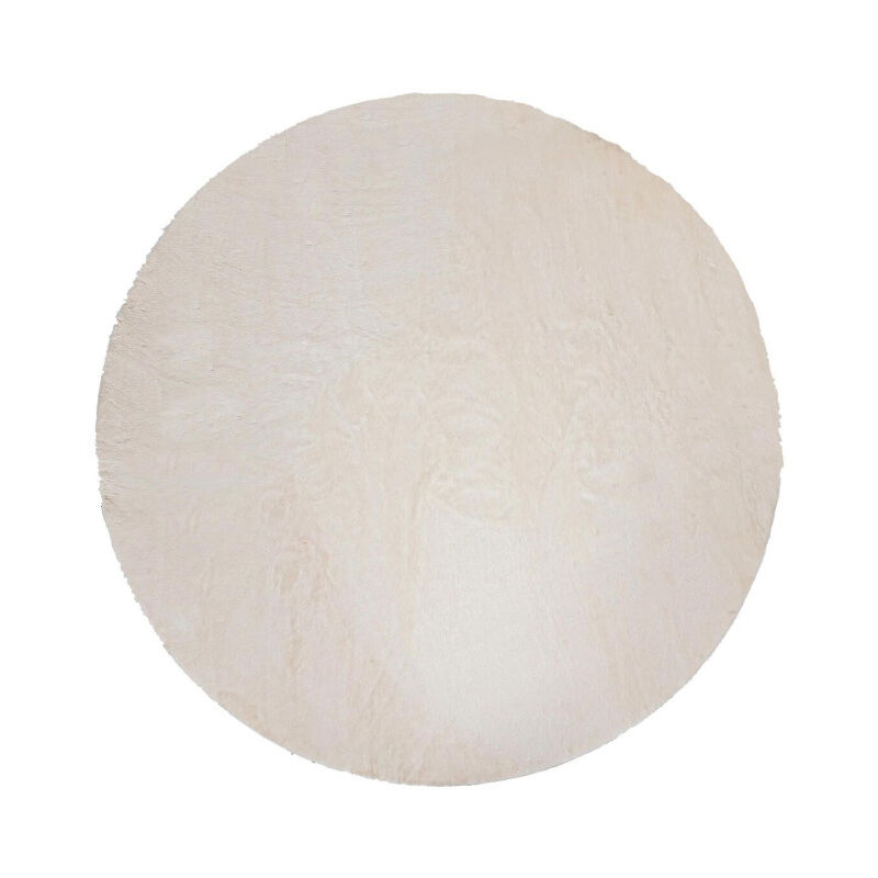 Atmosphera - Tapis Imitation Fourrure 'Automne' 118cm Blanc